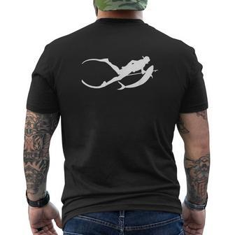 Free Diving V2 Mens Back Print T-shirt - Thegiftio UK