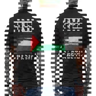 Free Gaza Palestine Flag Arabic T-shirt imprimé au dos - Cadeauxyz