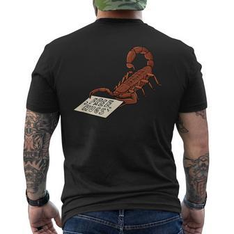 Free Hugs Scorpion For A Toxic Animal Lover Men's T-shirt Back Print - Monsterry