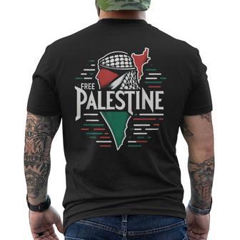 Free Palestine T Men's T-shirt Back Print - Monsterry DE