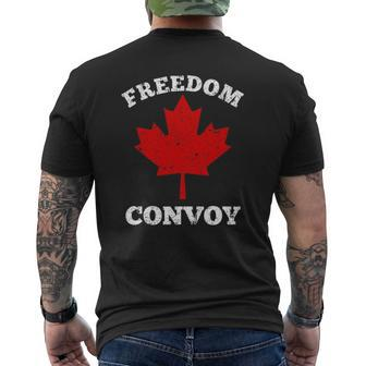 Freedom Convoy 2022 Canadian Trucker Rule Mens Back Print T-shirt | Mazezy