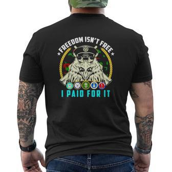 Freedom Isn't Free I Paid For It Mens Back Print T-shirt | Mazezy UK