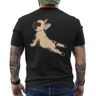 French Bulldog Yoga Frenchie Men's T-shirt Back Print - Thegiftio UK