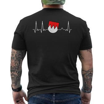 French Heartbeat For Frankenland T-Shirt mit Rückendruck - Seseable