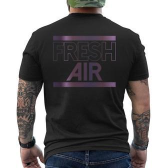Fresh Air Eggplant Sneaker Foamposite Mens Back Print T-shirt - Thegiftio