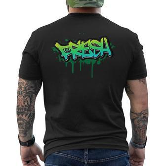Fresh Old School Graffiti Style Graffiti Graphic Men's T-shirt Back Print - Thegiftio UK