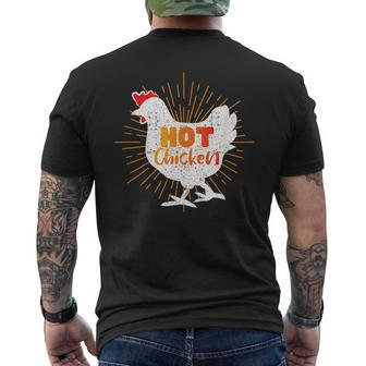Fried Chicken Lover Nashville Hot Chicken Mens Back Print T-shirt - Thegiftio UK