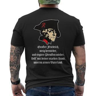 Friedrich Der Große Der Alte Fritz Friedrich Ii T-Shirt mit Rückendruck - Seseable
