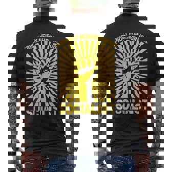 Friendly Neighborhood Socialist Socialism Men's T-shirt Back Print - Thegiftio