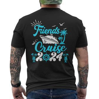 Friends Cruise 2024 Matching Vacation Group Men's T-shirt Back Print | Mazezy
