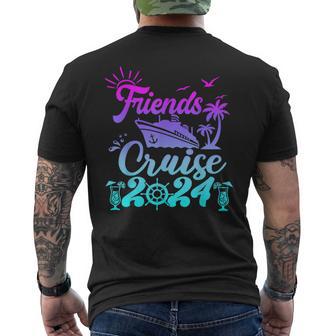 Friends Cruise 2024 Matching Vacation Group Men's T-shirt Back Print - Monsterry UK