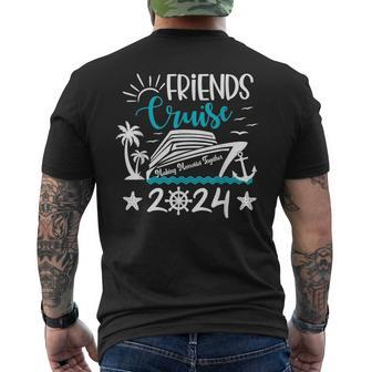 Friends Cruise 2024 Matching Vacation Group Trip Party Girls Men's T-shirt Back Print | Seseable CA