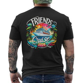 Friends Cruise 2024 Cruise Squad 2024 Friend Group Men's T-shirt Back Print - Monsterry