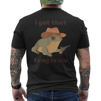 I Got That Frog In Me Apparel Men's T-shirt Back Print - Seseable