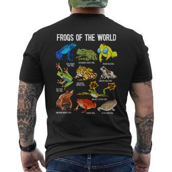 Frog Lover Types Of Frogs Frog Catcher Herpetology Frog Men's T-shirt Back Print - Seseable