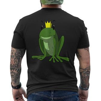 Frog Prince King Vintage Men's T-shirt Back Print - Monsterry CA