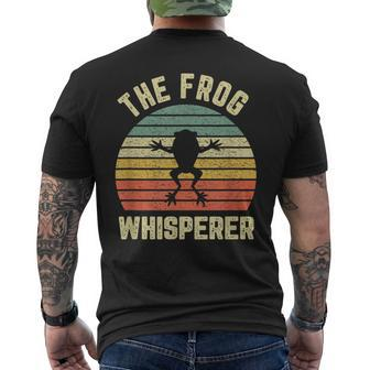 Frog Whisperer Retro Toad Ribbit Tree Frog Men's T-shirt Back Print - Monsterry
