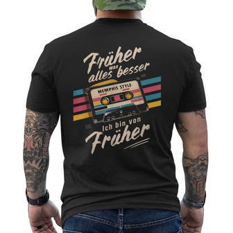 Früher War Alles Besser Ich Binon Früher 80Er 90Er Retro T-Shirt mit Rückendruck - Geschenkecke