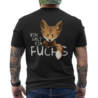 Fuchs Statement Langarmshirt, Verwegene Fuchsigkeit Kurzärmliges Herren-T-Shirt - Seseable