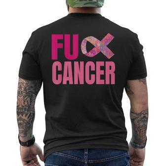 Fuck Cancer Be Survivor Unbreakable And Awareness Men's T-shirt Back Print - Thegiftio UK