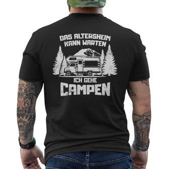 Fun Camper Campen Camping Wohnwagen Womo Urlauber Geschenke T-Shirt mit Rückendruck - Seseable