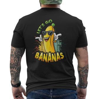 Fun Cool Retro Vintage Banana Meme Let Us Go Banana Men's T-shirt Back Print - Monsterry UK