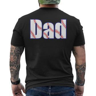 Fun Father's Day Dad Baseball Player And Parent Men's T-shirt Back Print - Monsterry UK