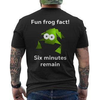 Fun Frog Fact Six Minutes Remain Cursed Frog Men's T-shirt Back Print - Monsterry DE