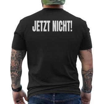 Fun Jetzt Nicht Prokrastination T-Shirt mit Rückendruck - Seseable