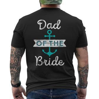 Fun Nautical Wedding Favor Father Papa Dad Of The Bride Men's T-shirt Back Print - Monsterry DE