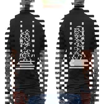 Fun Pineapple Swing Swingers Upsidedown Pineapple Joke Men's T-shirt Back Print - Thegiftio