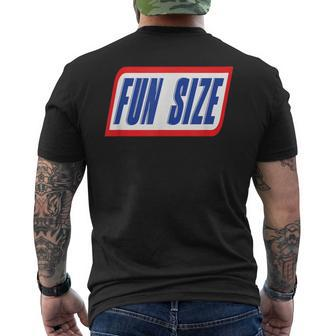 Fun Size Candy Bar Style Label Men's T-shirt Back Print - Seseable