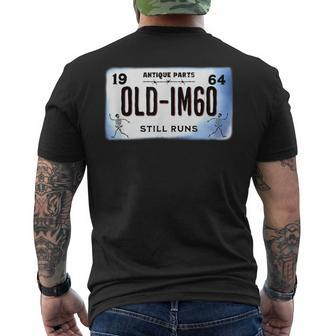 Fun Vintage 1964 Distressed 60Th Birthday Milestone-Retro Men's T-shirt Back Print - Monsterry AU
