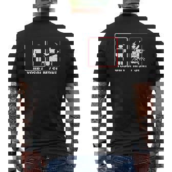 Funn Quotes For Life Your Son My Son Drummer Mens Back Print T-shirt - Thegiftio