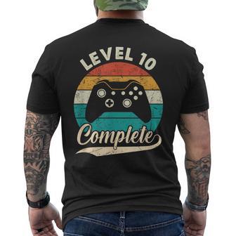 10Th Wedding Anniversary For Couples Level 10 Complete Men's T-shirt Back Print - Thegiftio UK