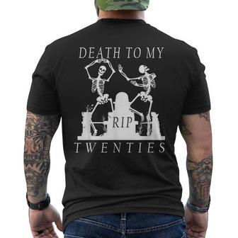 30Th Birthday RIP Death To My Twenties Skeletons Men's T-shirt Back Print - Monsterry CA