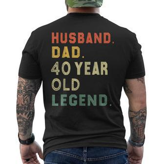 40Th Birthday Outfit For Present Vintage Dad 1980 Men's T-shirt Back Print - Monsterry DE