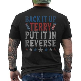 4Th Of July Back Up Terry Put It In Reverse Retro Men's T-shirt Back Print - Monsterry DE