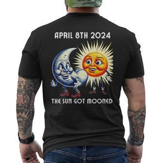 America Solar Eclipse 2024 40824 The Sun Got Mooned Men's T-shirt Back Print - Seseable