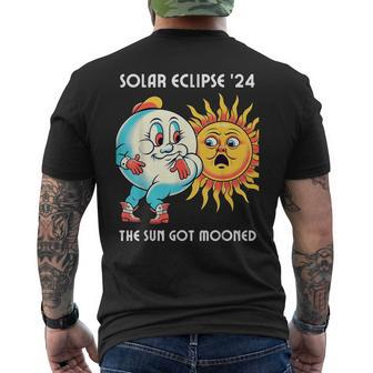America Solar Eclipse 2024 40824 The Sun Got Mooned Men's T-shirt Back Print - Seseable