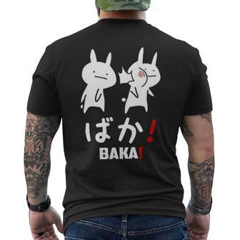 Anime Baka Rabbit Slap Japanese Men's T-shirt Back Print | Mazezy