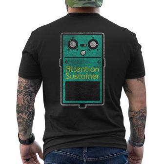 Attention Span Retainer Effect Pedal Men's T-shirt Back Print - Monsterry