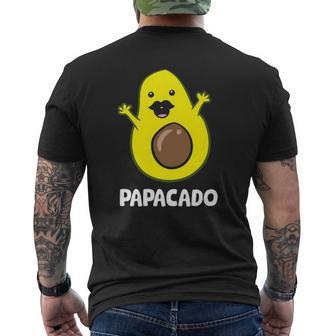 Avocado Dad Guacamole Avocado Papacado Mens Back Print T-shirt | Mazezy
