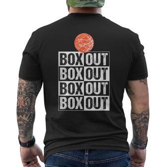 Basketball Coach Box Out Saying Men's T-shirt Back Print - Monsterry UK