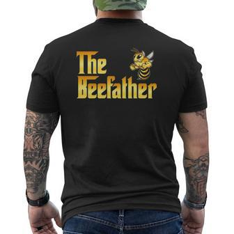 The Beefather Bee Lover Honey For Dad Men Mens Back Print T-shirt | Mazezy