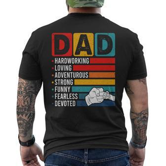 Best Dad Ever Father's Day Present From Daughter Son Men's T-shirt Back Print - Thegiftio UK