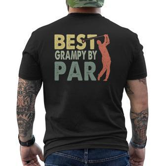 Best Grampy By Par Father's Day Golf Grampy Mens Back Print T-shirt | Mazezy