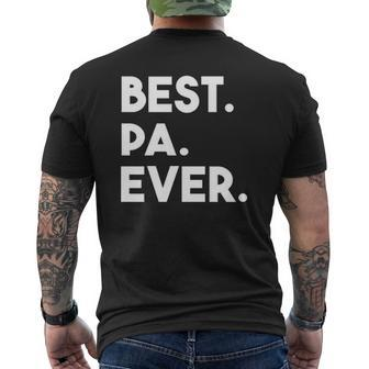 Best Pa Ever Grandpa Mens Back Print T-shirt | Mazezy