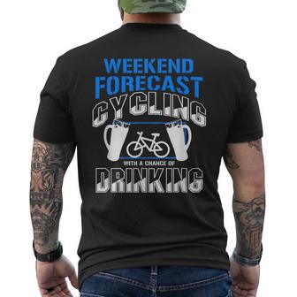 Bicycle Humor Bike Cyclist Cycling Graphic Men's T-shirt Back Print - Seseable
