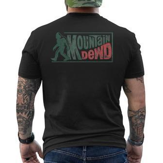 Bigfoot Mountain Dude Hiking Camping Retro Men's T-shirt Back Print - Monsterry UK